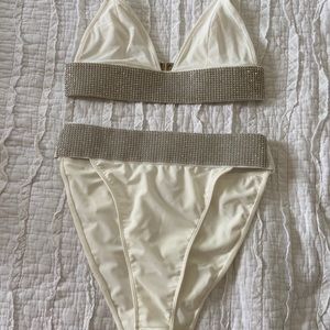 Two piece glam set bathing suit